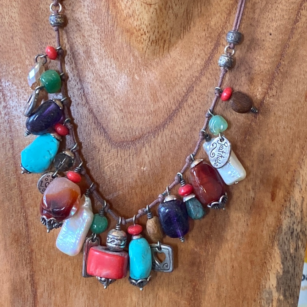 Brighton imagine earth clasp necklace